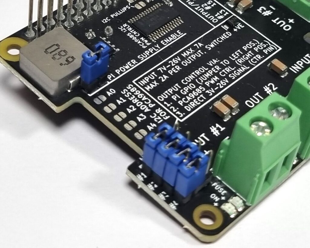 Close up of the OWL Driver Board
